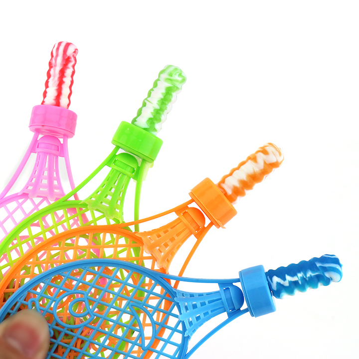 Cartoon Plastic Badminton Racket,Tennis Racket Toy with pacifier lollipop candy CH-T1352