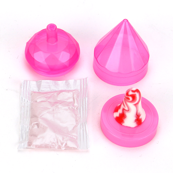 Diamond gyro nipple candy lollipop toy with sour powder CH-T1355