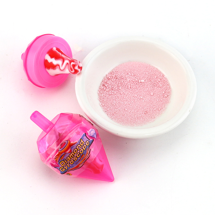 Diamond gyro nipple candy lollipop toy with sour powder CH-T1355