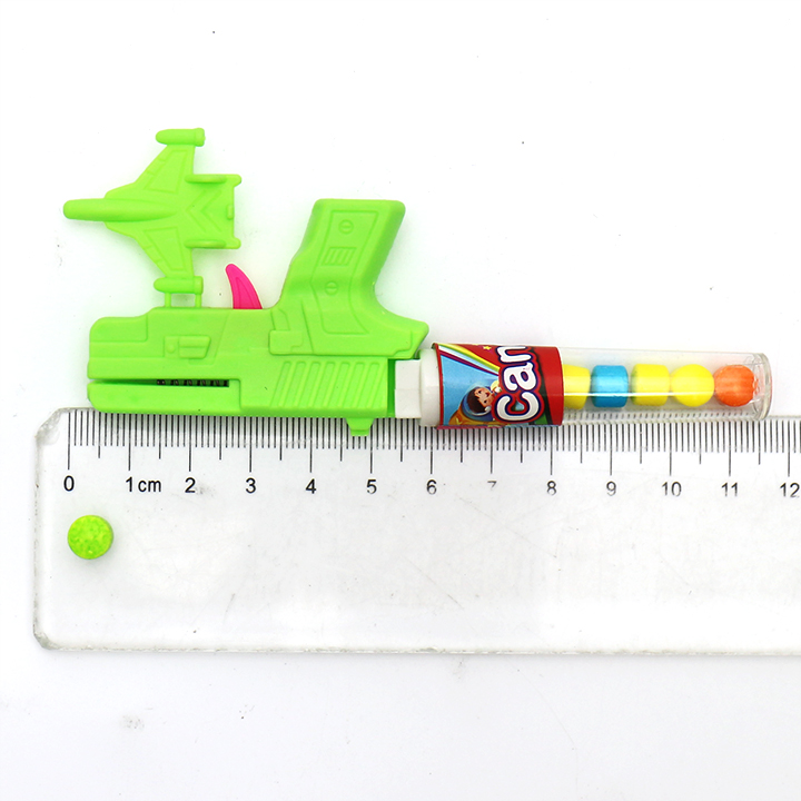Mini Catapult aircraft gun shooting plane gun shape toy candy CH-T1358