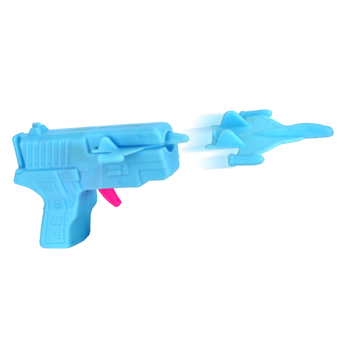 Mini Catapult aircraft gun shooting plane gun shape toy candy CH-T1358