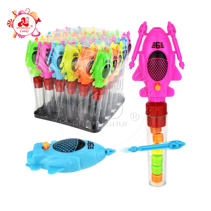 Cartoon Plane candy toy Catapult Aircraft Ejection Arrow Toy Candy CH-T1359