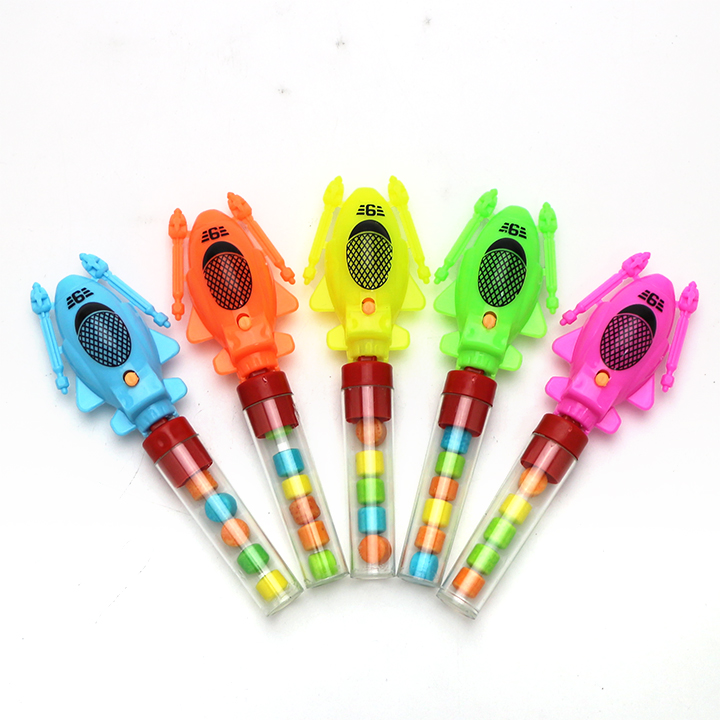 Cartoon Plane candy toy Catapult Aircraft Ejection Arrow Toy Candy CH-T1359