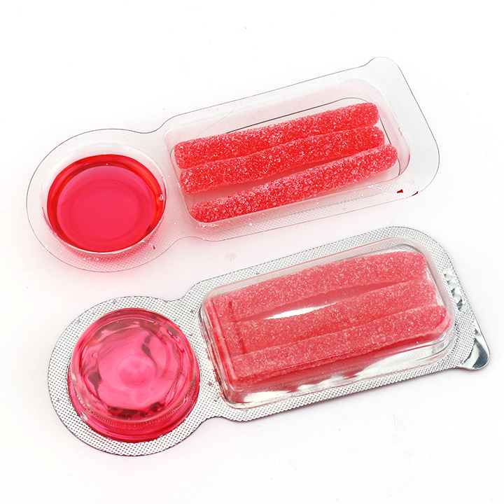 Sweet Dip Chew gummy candy stick with sour gel fruity jam candy CH-J649