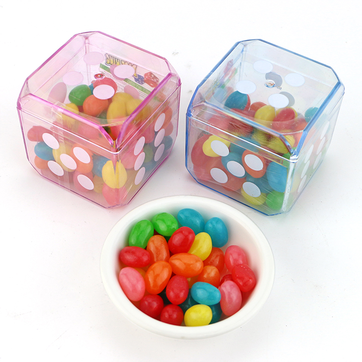 Large Dice King box with 60g fruity jelly bean candy CH-N733