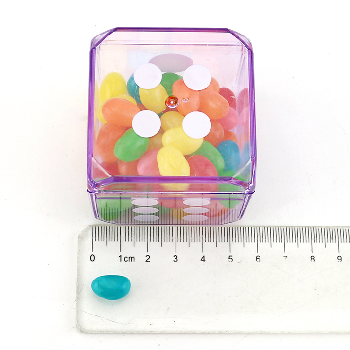 Large Dice King box with 60g fruity jelly bean candy CH-N733