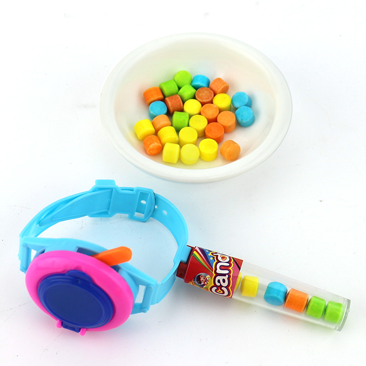 Cartoon Shooting flying saucer watch catapult toy candy CH-T1360