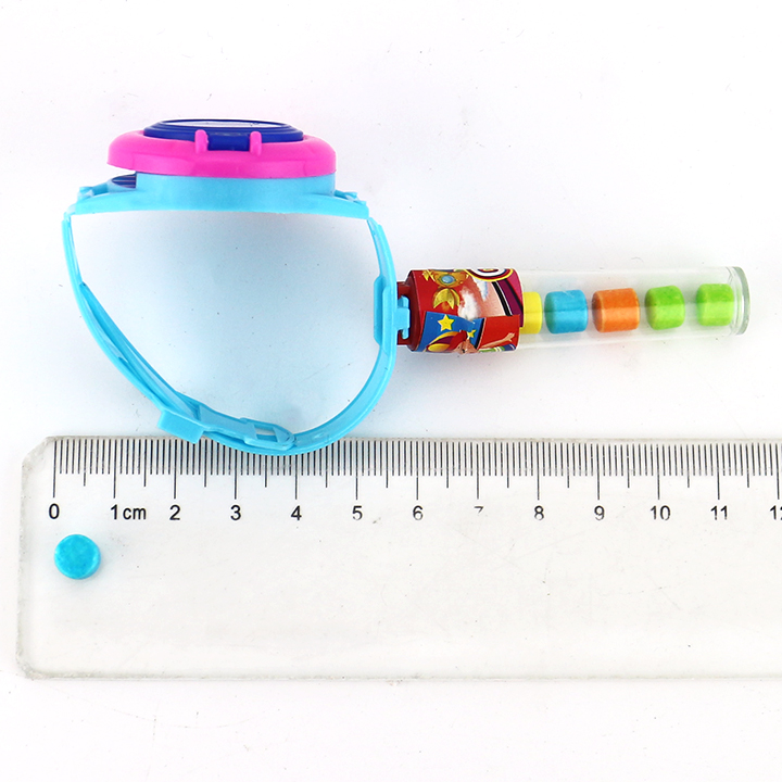 Cartoon Shooting flying saucer watch catapult toy candy CH-T1360