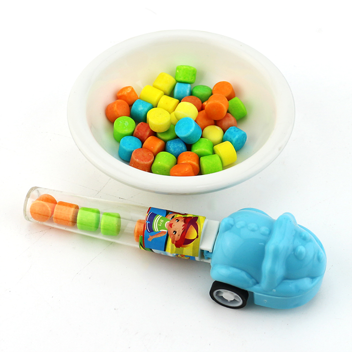 Cartoon Triceratops Dinosaur Shape Pull Back car toy candy CH-T1363