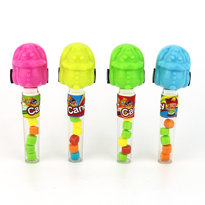 Cartoon Triceratops Dinosaur Shape Pull Back car toy candy CH-T1363