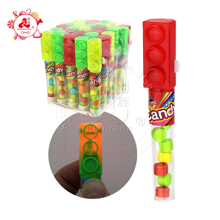 Mini traffic light shaped LED lighting toy candy CH-T1364