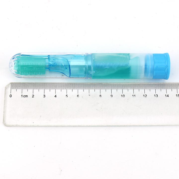 High quality toothbrush shaped fruit lollipop with squeezed jam liquid candy CH-T1368