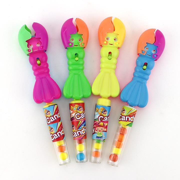 Mini Lobster Girl Claw Hand Catcher Toy Clip Sand Toy Candy CH-T1369