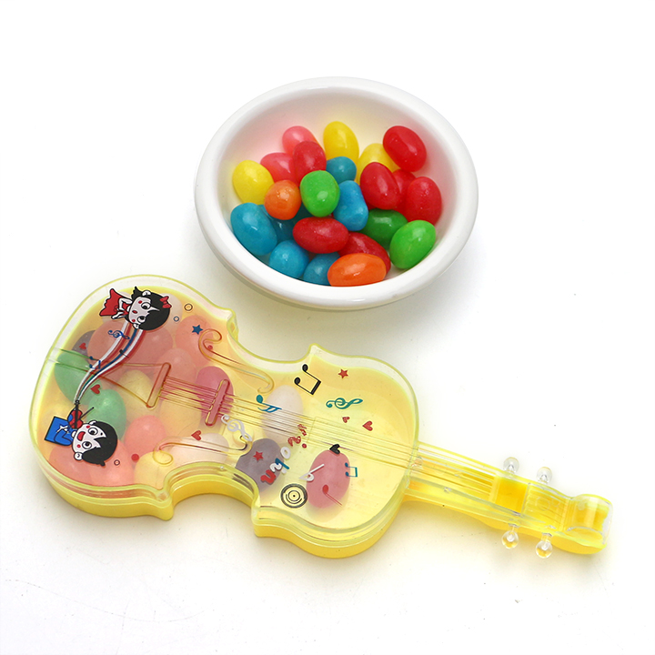 Whistle Guitar shaped box toy with jelly bean candy CH-TB242