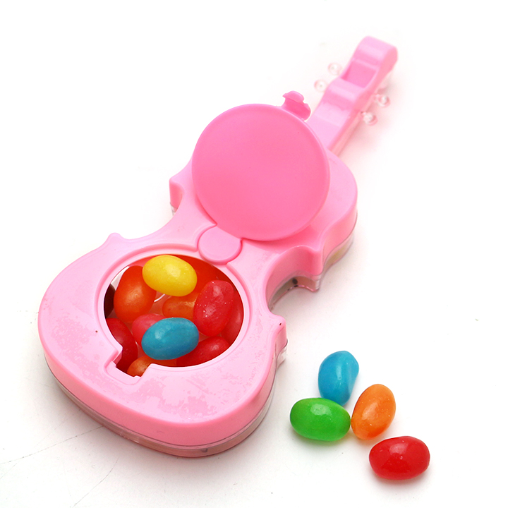 Whistle Guitar shaped box toy with jelly bean candy CH-TB242