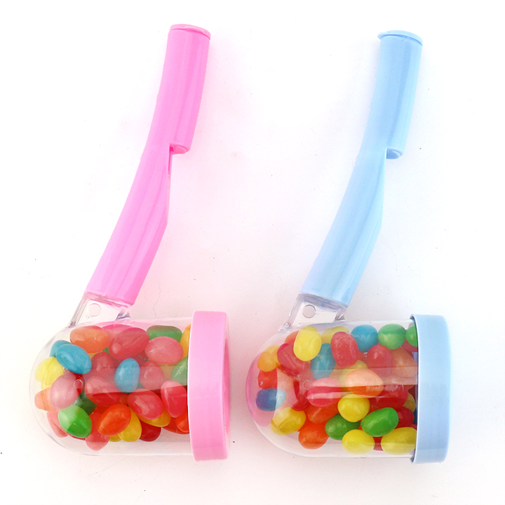 Big whistle tobacco pipe shaped toy with jelly bean candy CH-TB244