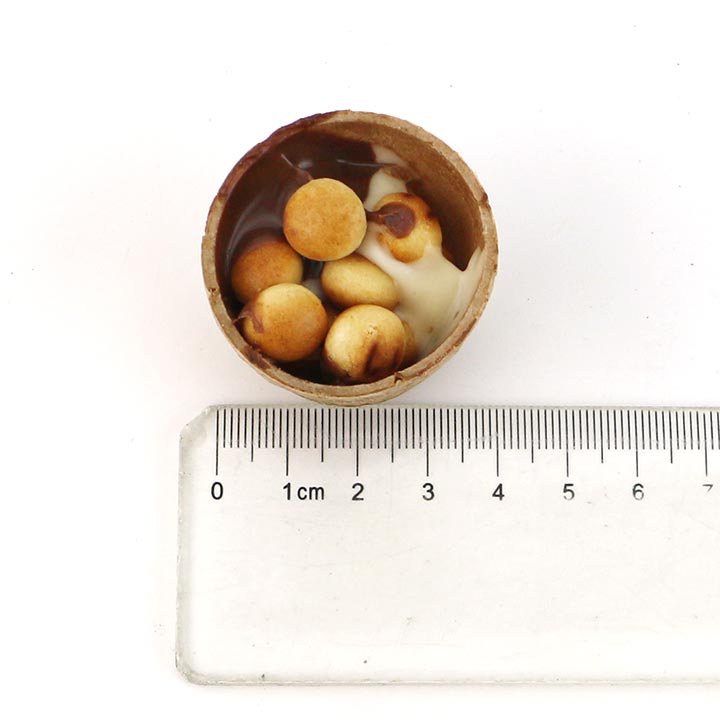 Crispy Wafer tube chocolate cup choco jam with biscuit balls in bag CH-BC149