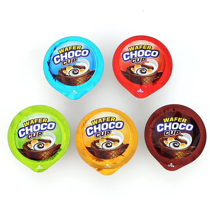 Crispy Wafer tube chocolate cup choco jam with biscuit balls in bag CH-BC149