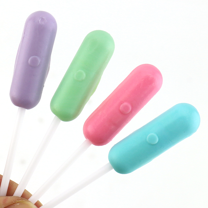 2 in 1 Macaron lollipop Mini sausage twins hard lollypop candy CH-BP134