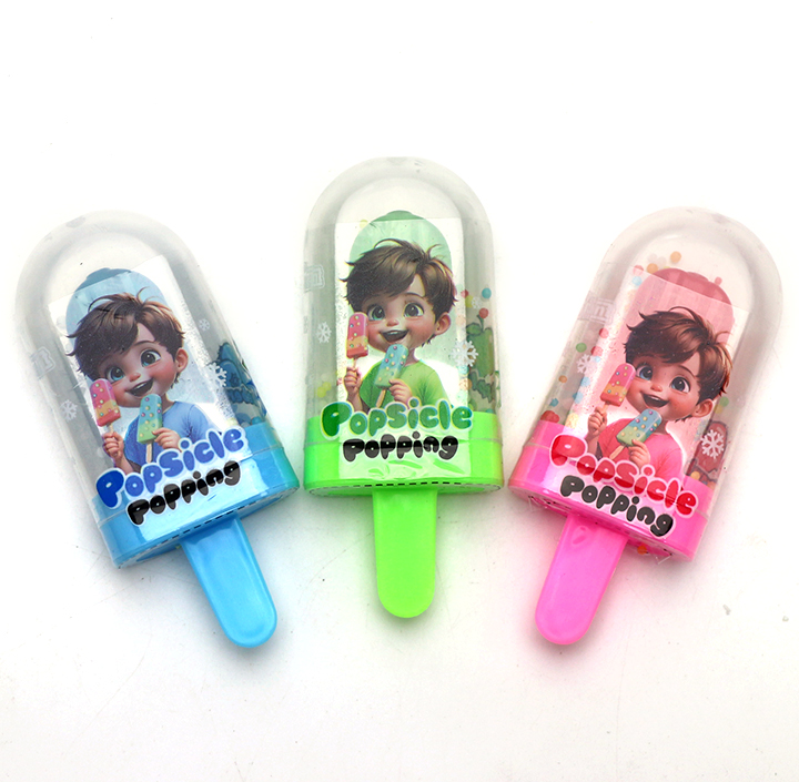 Mini popsicle shaped lollipop with mini colorful candy CH-BP135