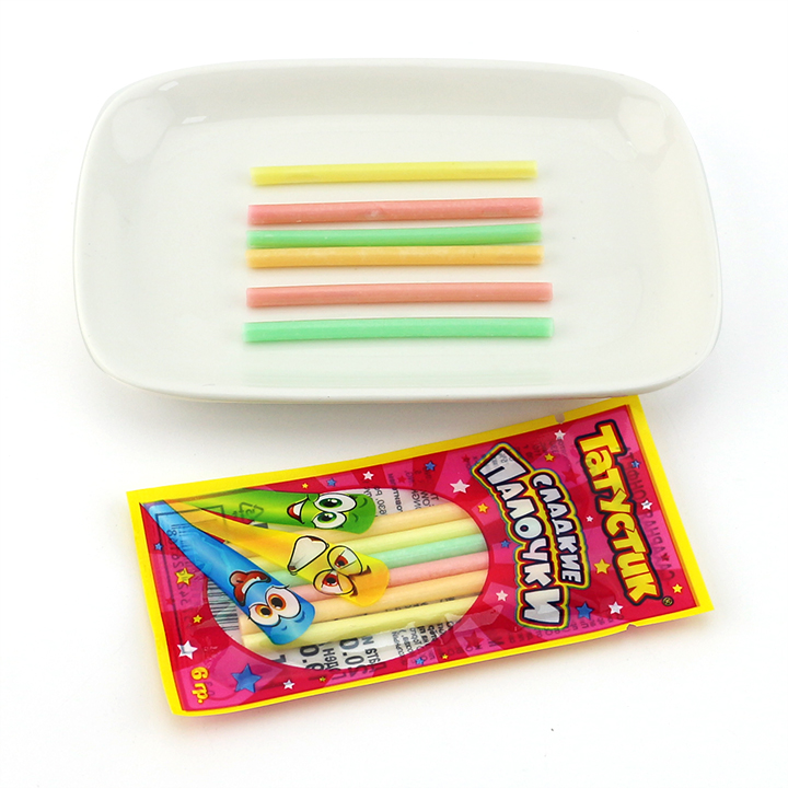 6g Mixed Fruits Flavors CC Stick Straw Candy CH-C127