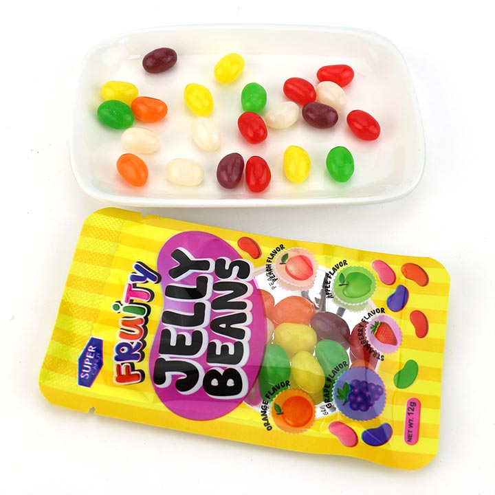 Halal 12g mixed fruits jelly beans chewable soft candy CH-J651