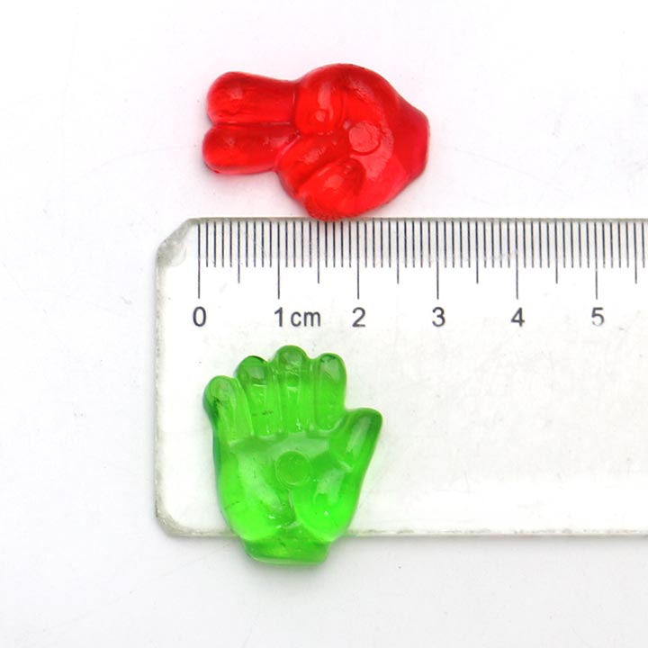 Wholesale Guessing Game Rock Paper Scissors Finger Shape Soft Gummy Candy in bulk CH-S142