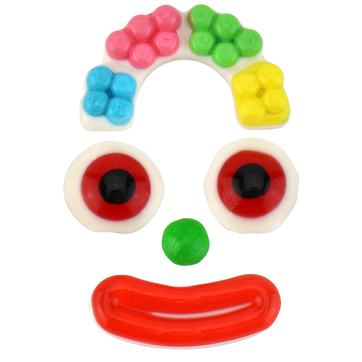 Magical Joker Candy Eyeball, Lips, Hat Shaped Clown Gummy Candy CH-J656