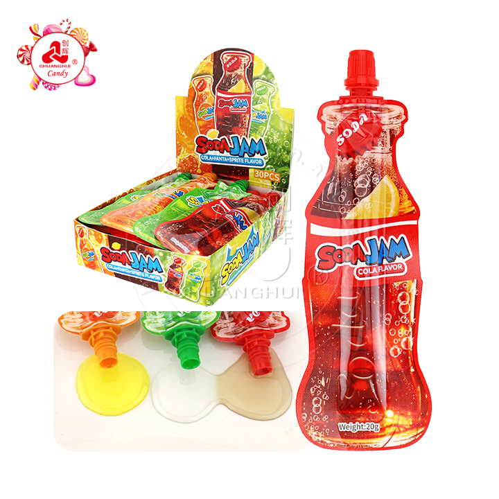 Cola, Lemon, Orange Jam Bag Sucking Soda Jam Liquid Candy CH-K305