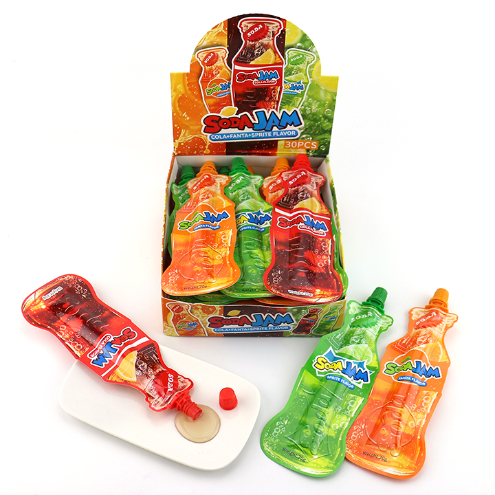 Cola, Lemon, Orange Jam Bag Sucking Soda Jam Liquid Candy CH-K305