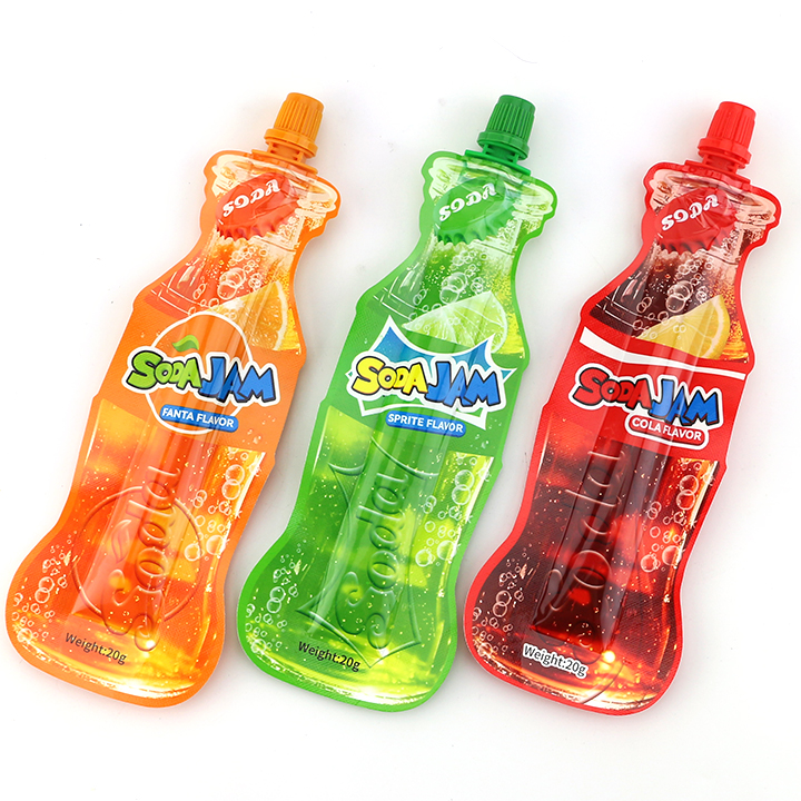 Cola, Lemon, Orange Jam Bag Sucking Soda Jam Liquid Candy CH-K305