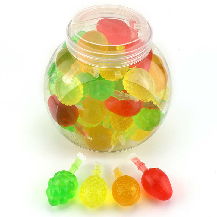 Halal Fruit Flavor Suck Jelly Drink Cartoon 3D Fruit Shape Pudding Jelly CH-K312