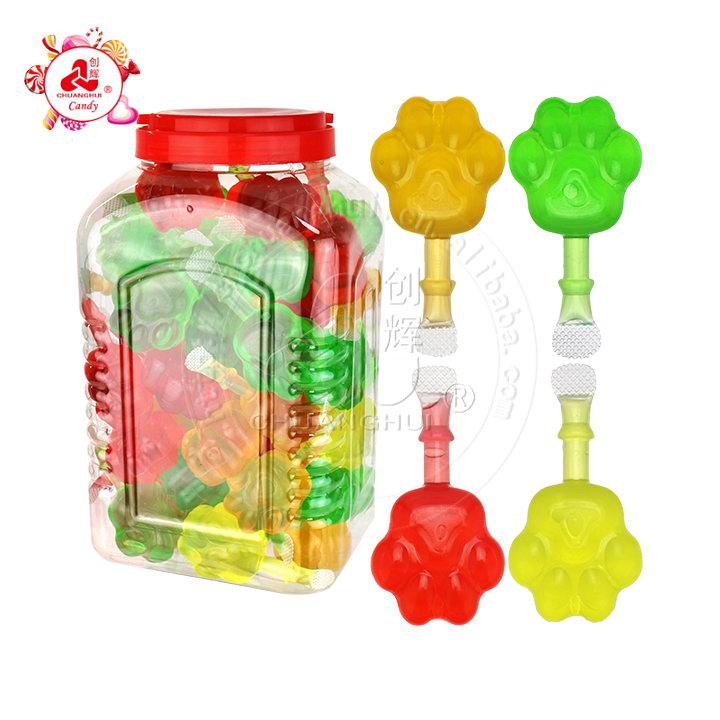 Halal Fruit Flavor Suck Jelly Drink Cartoon Cat Claw Shape Pudding Jelly CH-K313