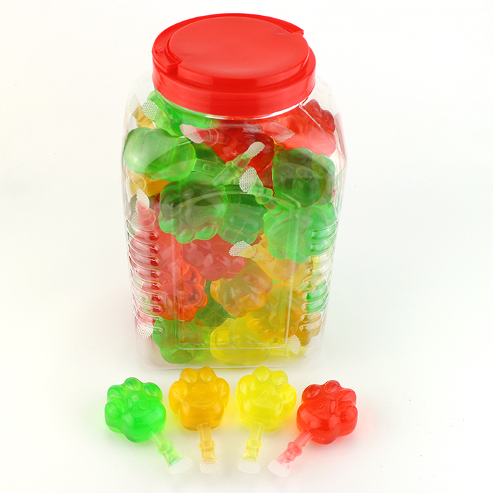 Halal Fruit Flavor Suck Jelly Drink Cartoon Cat Claw Shape Pudding Jelly CH-K313