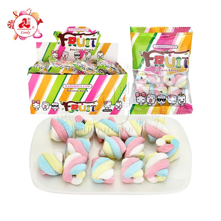 Colorful Short Mini Twist Marshmallows Candy CH-M203