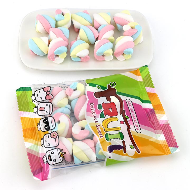 Colorful Short Mini Twist Marshmallows Candy CH-M203