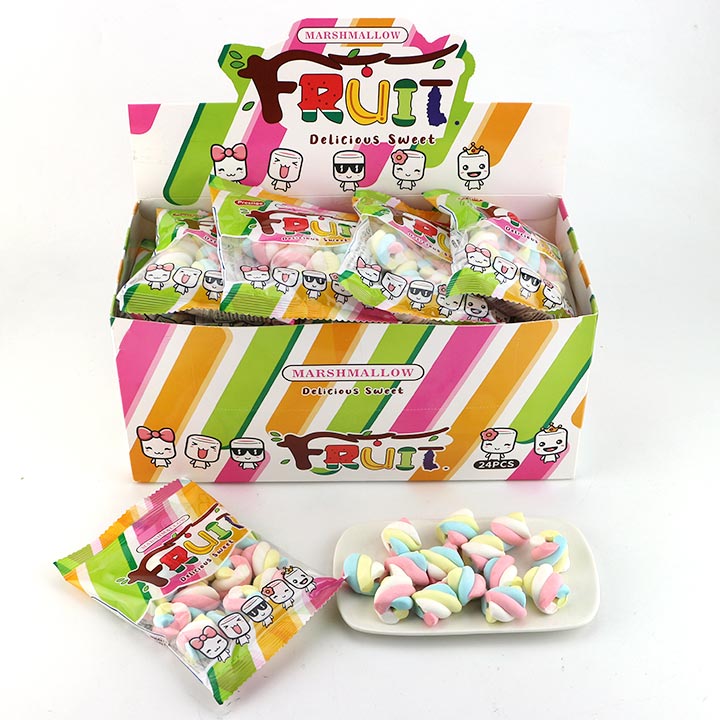 Colorful Short Mini Twist Marshmallows Candy CH-M203