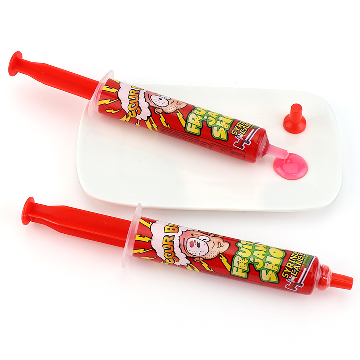 Halal Big Syringe Needle Fruit Jam Shot Syrup Candy toy CH-N744
