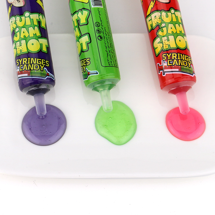 Halal Big Syringe Needle Fruit Jam Shot Syrup Candy toy CH-N744