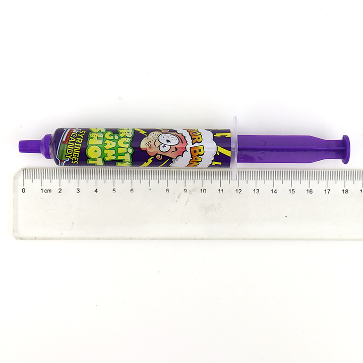Halal Big Syringe Needle Fruit Jam Shot Syrup Candy toy CH-N744