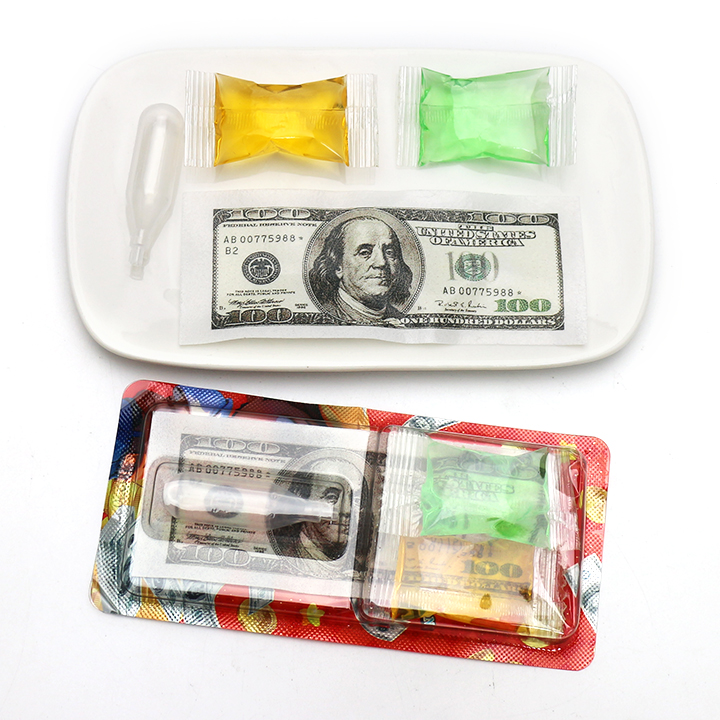 Edible US dollars Money glutinous rice paper with jam syrup candy CH-T1384