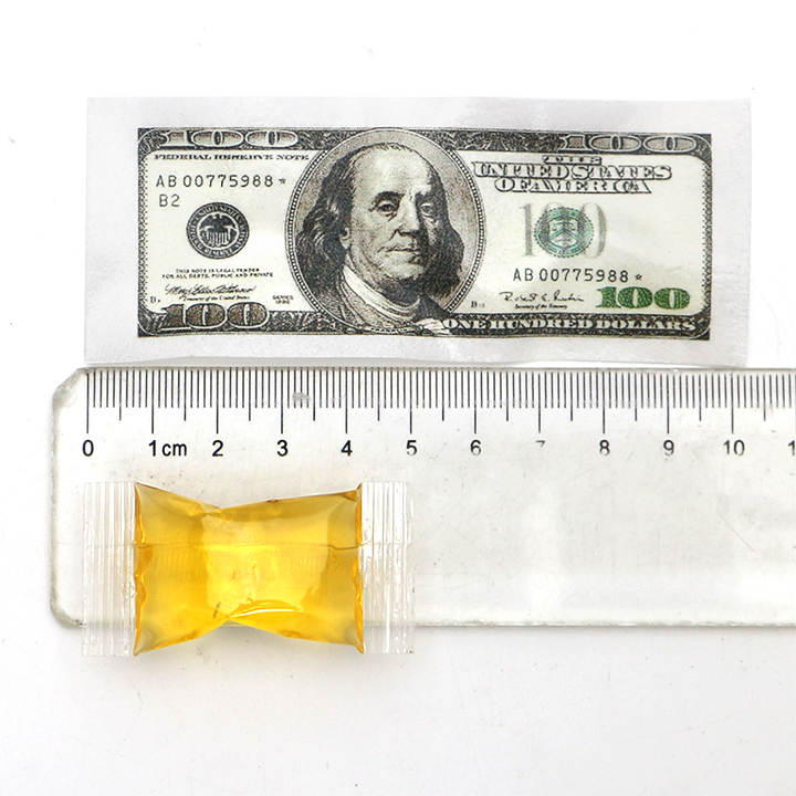 Edible US dollars Money glutinous rice paper with jam syrup candy CH-T1384