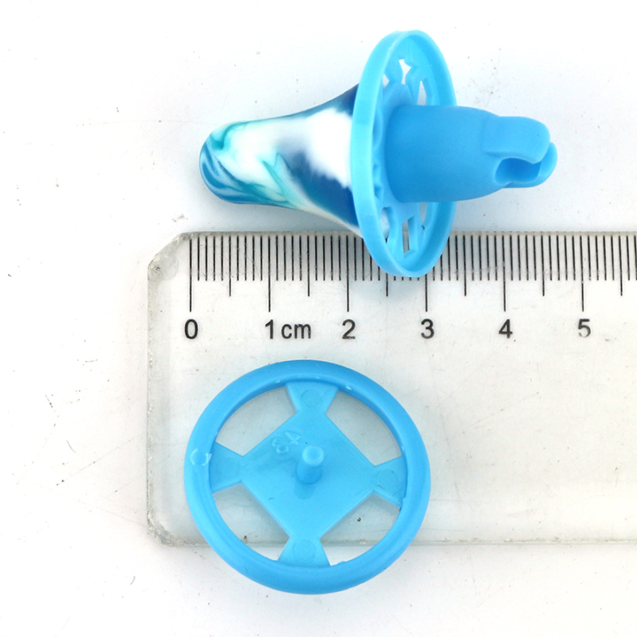 Funny pacifier Nipple lollipop candy with spinning top gyro toy CH-T1386