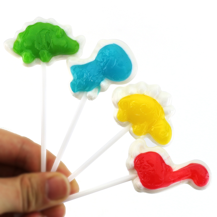 Cartoon Jurassic animal shaped dinosaur hard lollipop candy CH-BP139