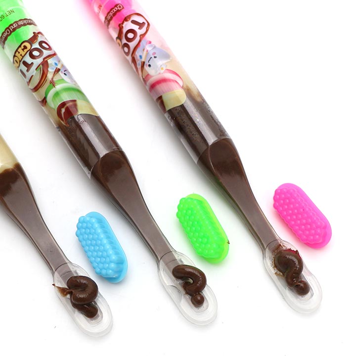 2025 Toothbrush Choco squeeze jam cream chocolate paste candy toy CH-BC151