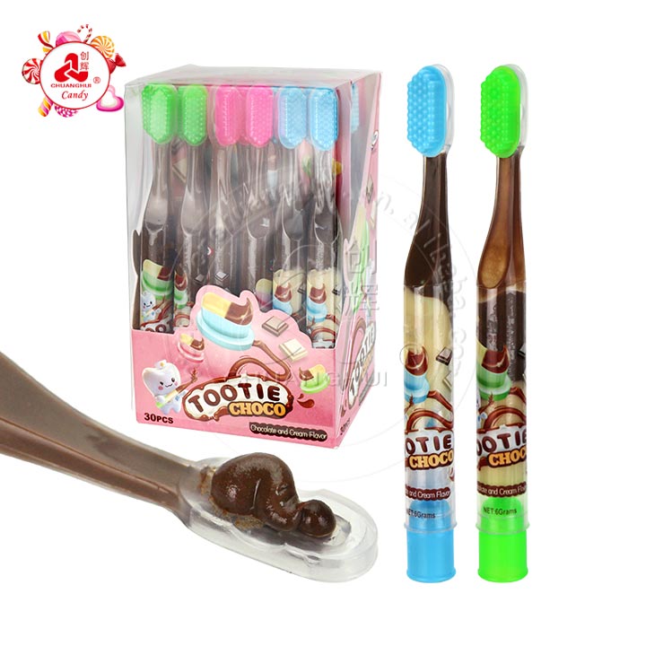2025 Toothbrush Choco squeeze jam cream chocolate paste candy toy CH-BC151