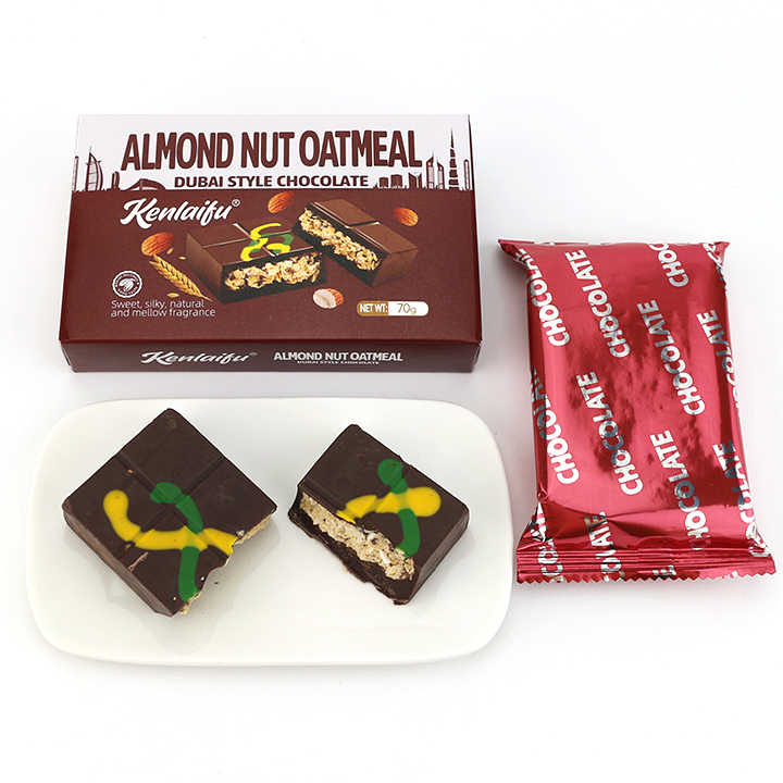 Dubai Style Choco Kataifi chocolate with Crispy Almond Nut Oatmeal Filling CH-BC154-1