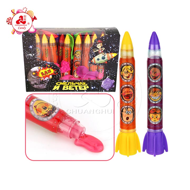 Mini Rocket Shape Squeeze Jelly Jam Liquid Candy CH-N691-3