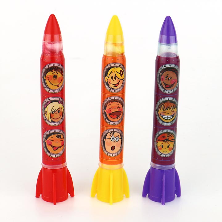 Mini Rocket Shape Squeeze Jelly Jam Liquid Candy CH-N691-3