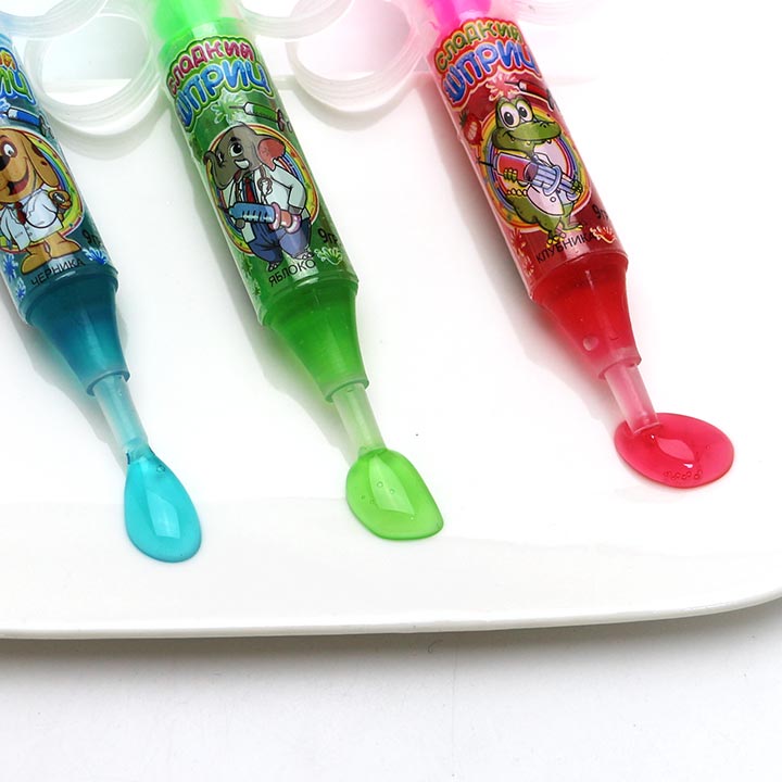 Mini syringe needle squeeze jelly jam liquid candy CH-N738
